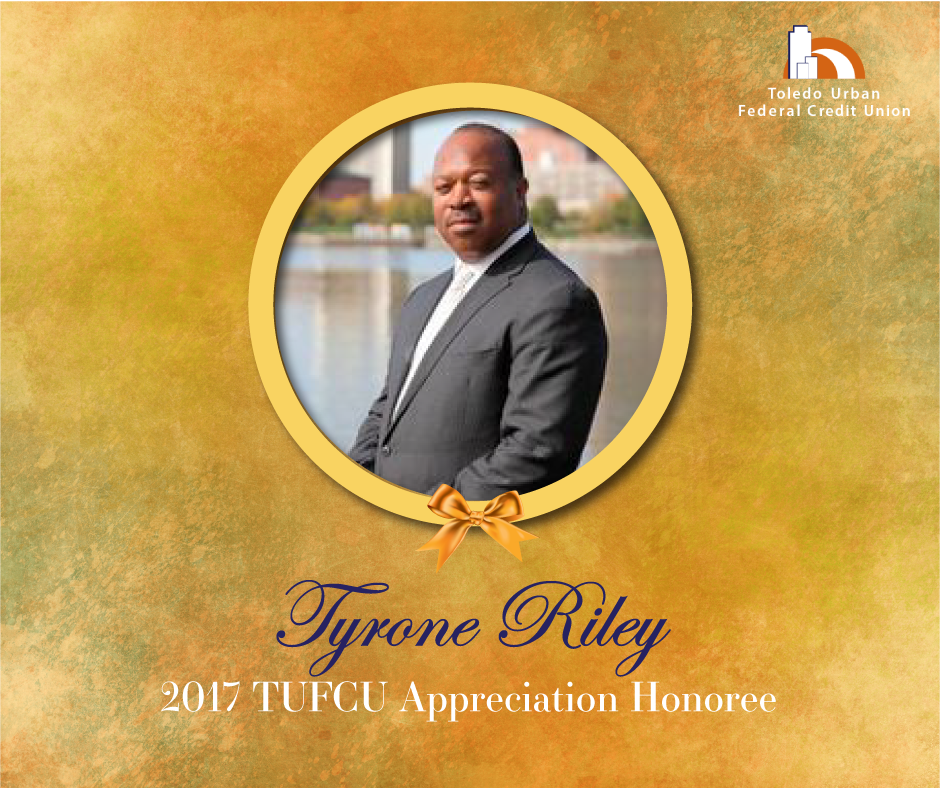 Image of Tyrone Riley, 2017 T.U.F.C.U. Appreciation Honoree.